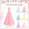 24 PCS Rainbow Party Hats Pastel Rainbow Themed Paper Hats Pastel Party Birthday Party Cone Hats Macaron Themed Party Hats for Kids and Adults Birthday, Baby Shower, Bridal Shower Party Decorations